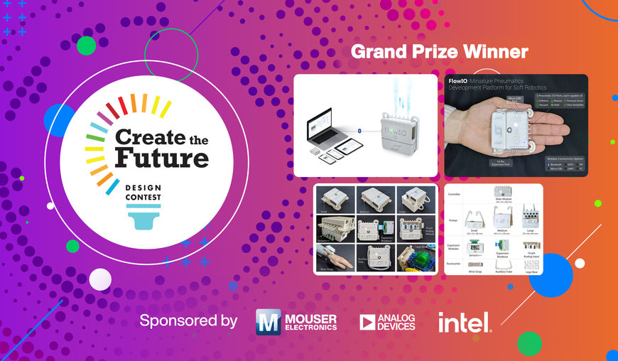 Mouser si congratula con i vincitori del concorso di progettazione Create the Future 2022